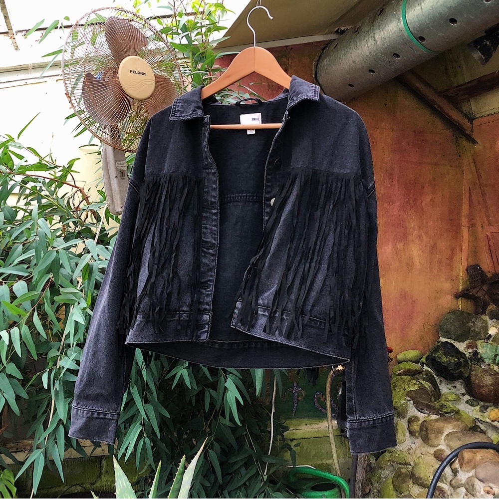 Denim Tassel Jacket
